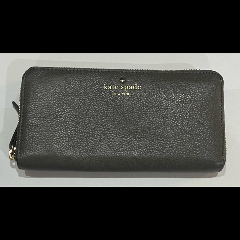 Kate Spade Wallet Large Zip Around Grey S363